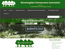 Tablet Screenshot of bloomingdalehoa.com